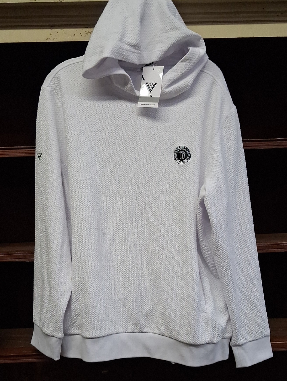 NWT Men's Levelwear Marathon Hoodie Textured - White